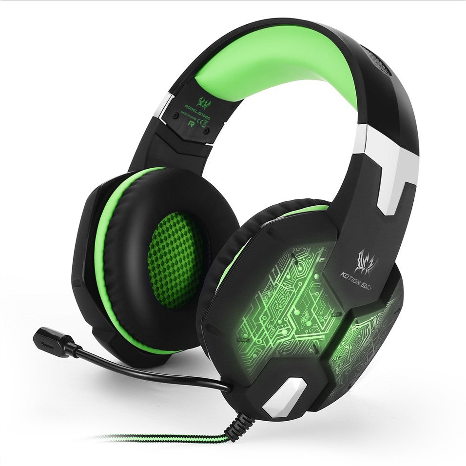 OWMEG HEADSET - WIRED GAMING HEADSET (GREEN)