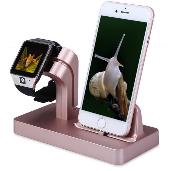 OWMEG MUST HAVES - ROSE GOLD 2 IN 1 CHARGING DOCK IPHONE