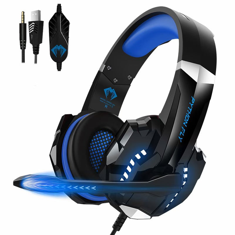OWMEG HEADSET - GAMING WIRED HEADPHONES BLUE