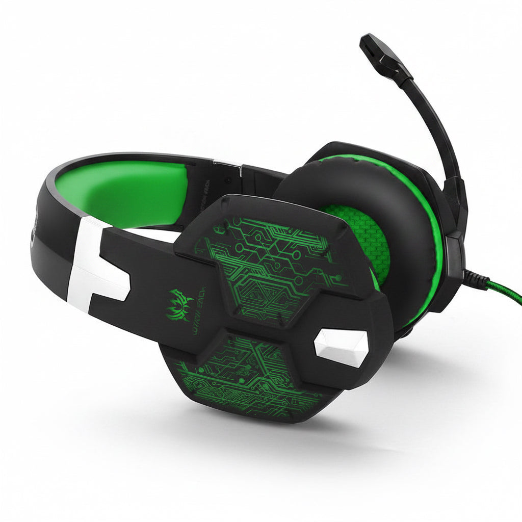 OWMEG HEADSET - WIRED GAMING HEADSET (GREEN)