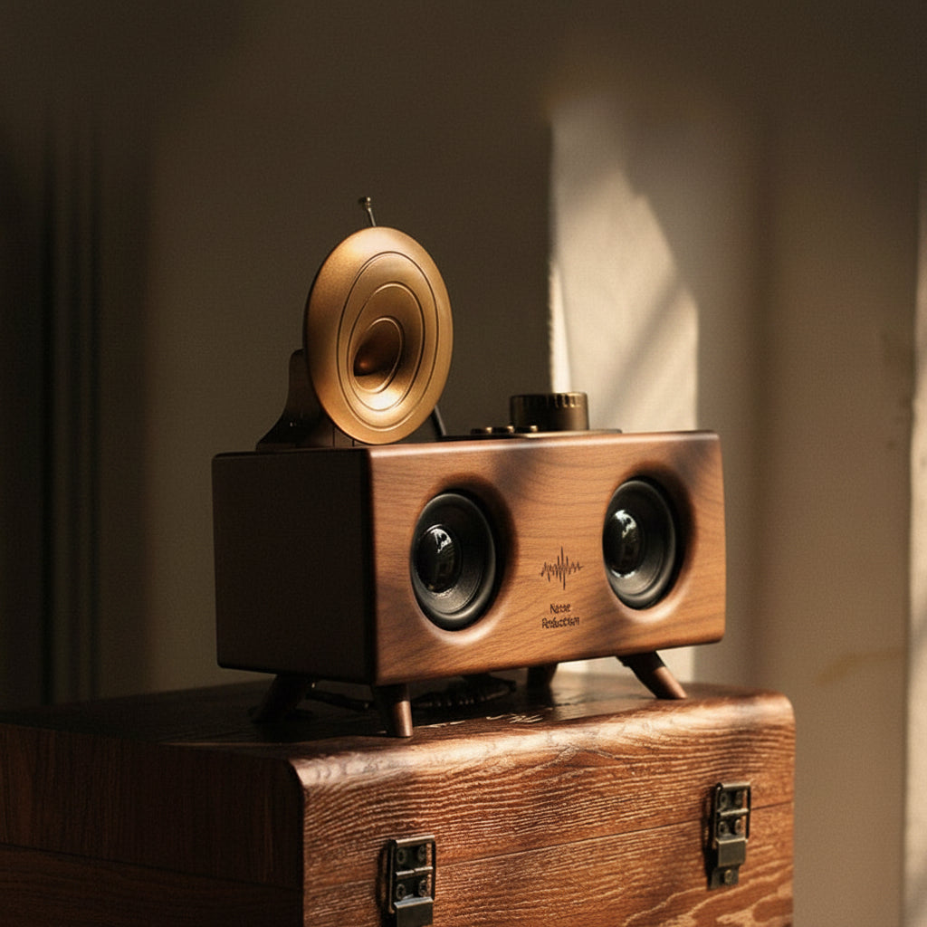 OWMEG SPEAKER - ADORABLE WOODEN SPEAKER (light timber)