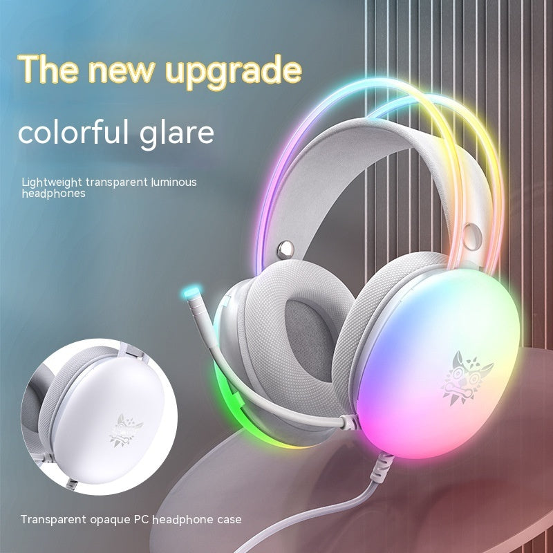 OWMEG HEADSET - WIRED GAMING HEADSET (WHITE)