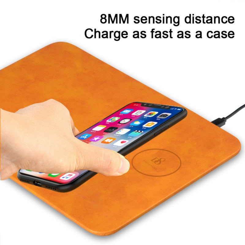 OWMEG MOUSEPADS - CHARGING NATURAL BROWN LEATHER