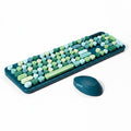 OWMEG MOUSE & KEYBOARD - MULTI COLOURED GREENS