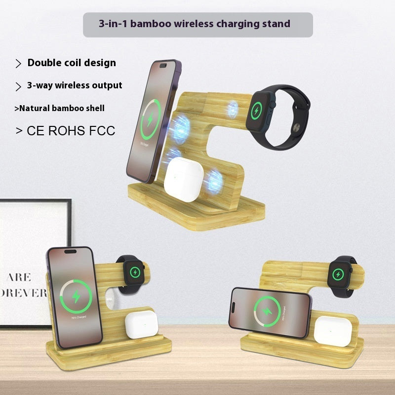 OWMEG MUST HAVES - BAMBOO WIRELESS CHARGER