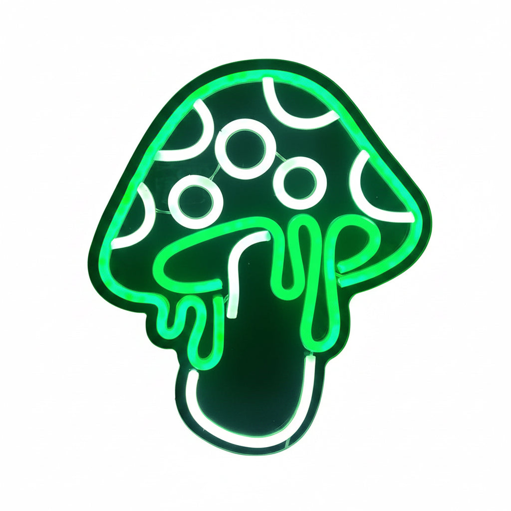 OWMEG LIGHTING - GREEN MUSHROOM NEON LIGHT