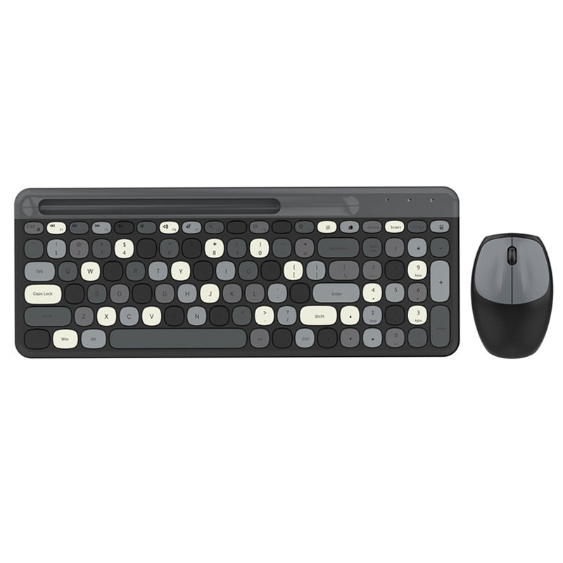 OWMEG MOUSE & KEYBOARD - MULTI COLOURED GREYS
