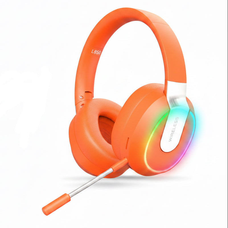 Orange headphones on an orange background with 'Hermes Orange' text.