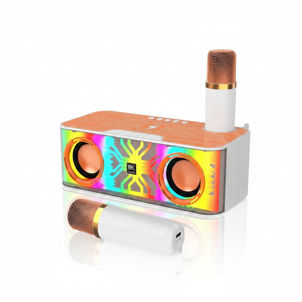 OWMEG SPEAKERS - USB KARAOKE SPEAKERS IN ORANGE